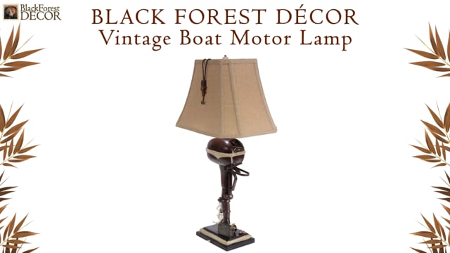 Black Forest Decor ヴィンテージ　ボートモーターランプ　ライト Vintage Boat Motor Lamp | Black Forest Decor