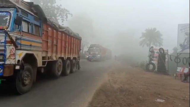 हरनौत प्रखंड के विभिन्न इलाकों में छाया घना कोहरा जीवन हुआ अस्त-व्यस्त