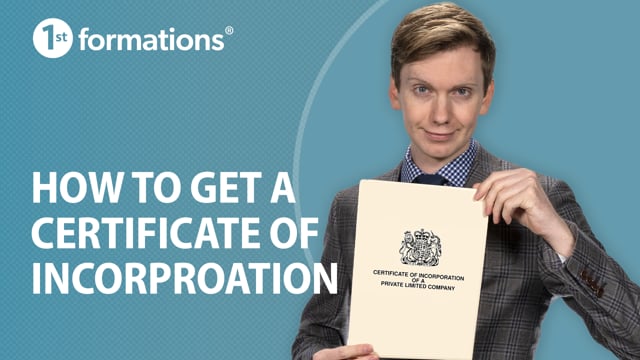 How do I get a certificate of incorporation?