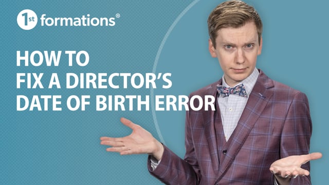 How to fix an incorrect director's date of birth at Companies House