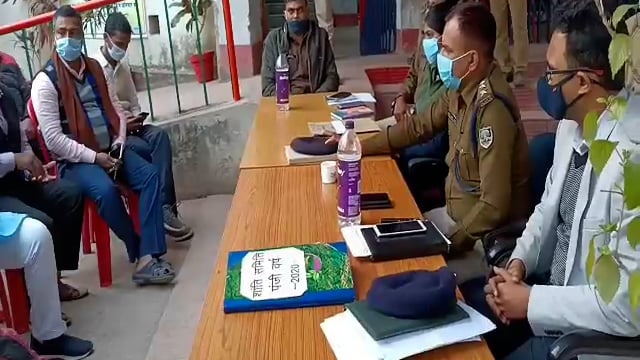 सरस्वती पूजा को लेकर हिलसा थाना परिषर में हुआ शांति समिति की बैठक का आयोजन