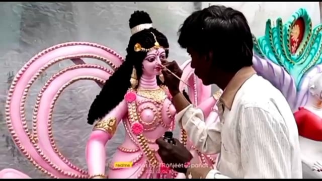 सिरदला के लौन्द बाजार में मां सरस्वती की प्रतिमा की बढ़ी मांग चार हजार रुपये तक बिकी प्रतिमा