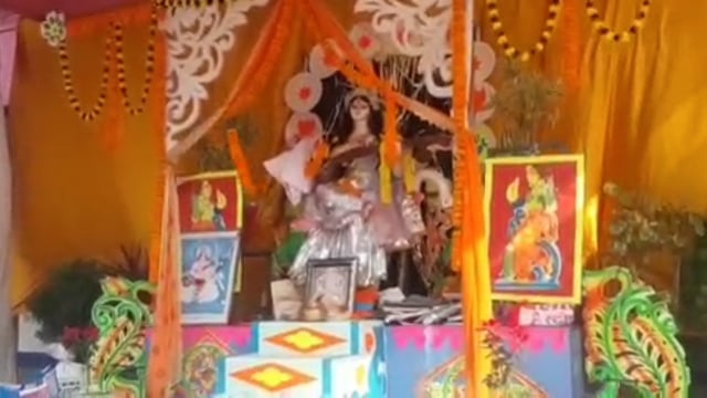 औरंगाबाद में धूमधाम से मनाई गई सरस्वती पूजा
