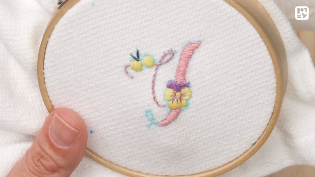 文字の刺繍をしよう