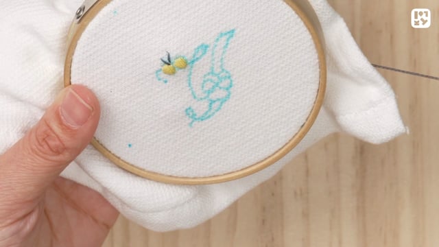 ちょうちょを刺繍しよう