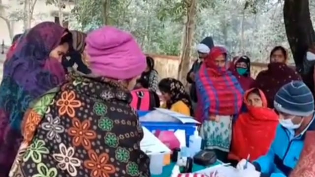 मेजरगंज रेफरल अस्पताल में परिवार नियोजन को लेकर शिविर आयोजित की गई।