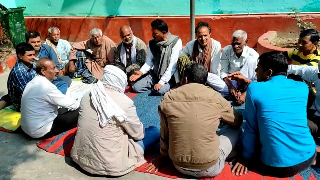 बिंद गाँव में माँ महारानी मंदिर का पुनर्निर्माण के लिए की गई बैठक