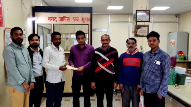 बड़ौदा राजस्थान क्षेत्रीय ग्रामीण बैंक शाखा मांगरोल के एक पुरुष खातेदार की मृत्यु के बाद उसके बेटे को प्रधानमंत्री ज्योत