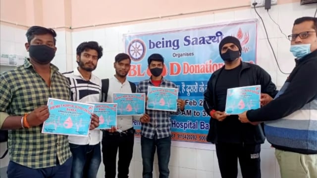 being saa रथी की टीम ने किया रक्त दान l