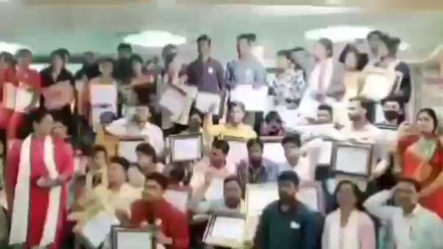 जालौन,उरई:- युवाशक्ति संगठन द्वारा   फेलोशिप सेरेमनी का किया गया आयोजन