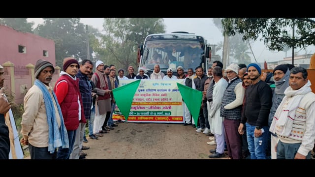  नरहट प्रखंड के 3 किसानों को प्राकृतिक जैविक खेती के प्रशिक्षण हेतु भेजा गया इंदौर