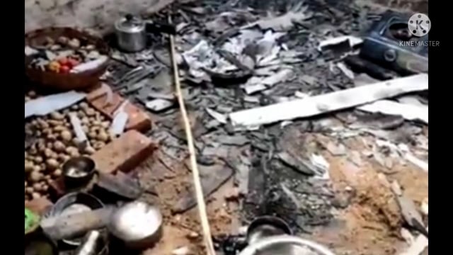 खाना बनाते समय किचन में लगी आग, कोई हताहत नहीं ,गैस जलाने के क्रम में हुई घटना 