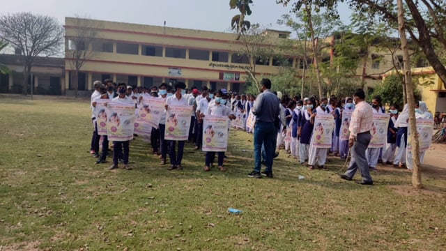 पोलियो को लेकर लोग किया गया जागरूक।