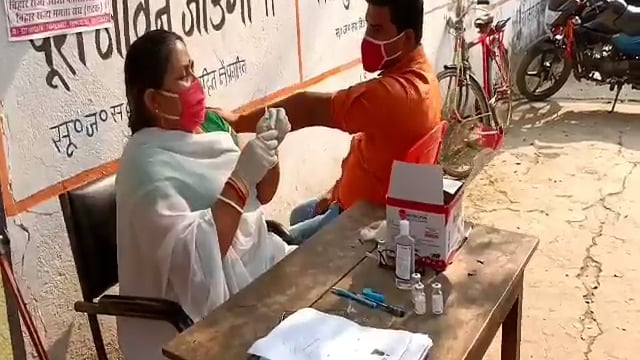 हिलसा पीएचसी में 580 लोगो को लगाया गया कोरोना वैक्सीन