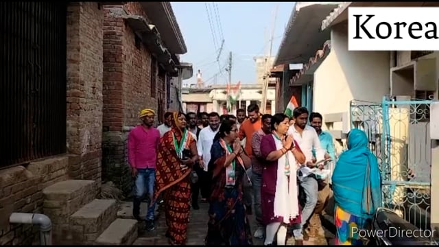 स्थानीय विधायक व संसदीय सचिव अंबिका सिंह देव उत्तर प्रदेश पहुंची कर रही विधायक के पक्ष में प्रचार