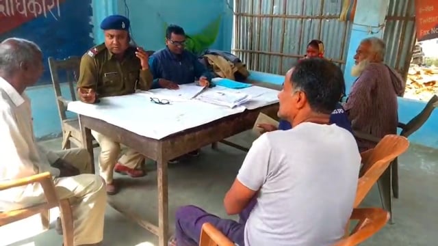 रौतारा थाना प्रांगण में हुआ जनता दरबार का आयोजन,दर्जनों भूमि विवाद मामलों पर हुई सुनवाई