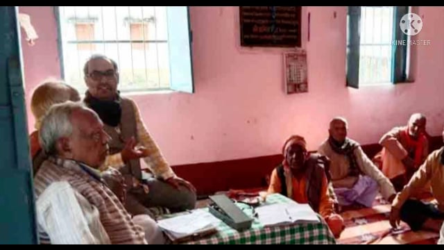 नारदीगंज में पेंशनर समाज के लोगों का चिकित्सक के द्वारा किया गया स्वास्थ जांच