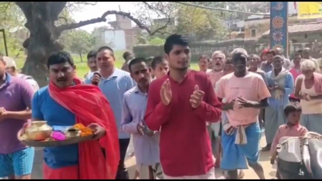 बढ़ौना गांव 24 घंटा का अखंड हरि कृतन का हुआ समापन