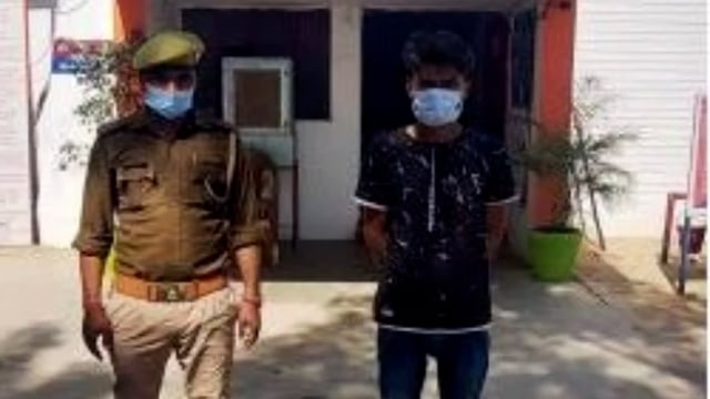 लालापुर पुलिस द्वारा शांतिभंग के अंदेशा पर एक अभियुक्त को चिल्ला गौहानी से किया गिरफ्तार