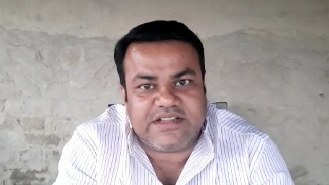 जिला युवा कांग्रेस अध्यक्ष शम्स शहनवाज।