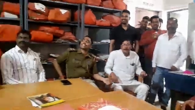 पूर्व थानाध्यक्ष को दी गई विदाई व नए थानाध्यक्ष का किया गया स्वागत 