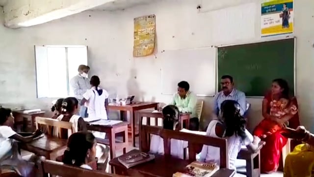 नंदनामा के कस्तूरबा गांधी आवासीय बालिका विद्यालय में 40 छात्राओं की कोविड-19 की हुई जांच सभी नेगेटिव डॉक्टर कंचन।
