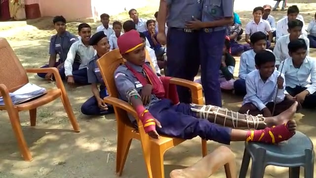 भारत स्काउट गाइड की प्रथम एवं द्वितीय सोपान के छात्र छात्राओं ने प्रशिक्षण में भाग लिया।