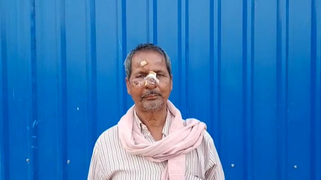 मोटरसाइकिल एक्सीडेंट में उप मुखिया जख्मी।