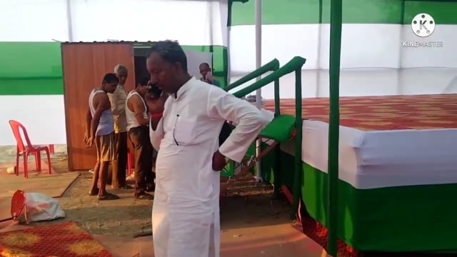 स्व श्याम नंदन सिंह के कचहरी गैस गोदाम परिसर में आकर्षण पंडाल बनाया गया है, तैयारियां पूरी गुरुवार को आएंगे सीएम।