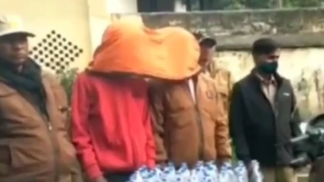 मेजरगंज थाना के पुलिस ने 238 लीटर शराब को जप्त कीया