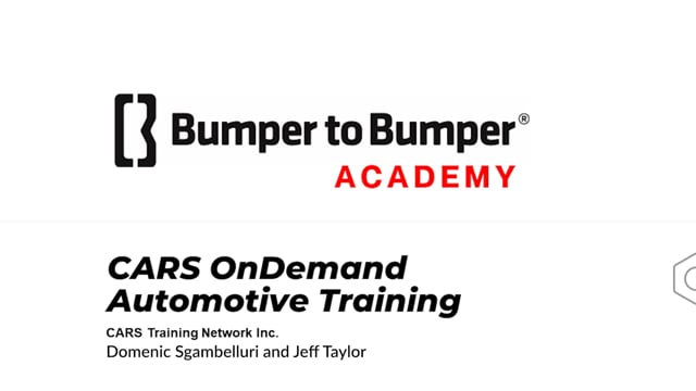 CARS OnDemand: Technical Training