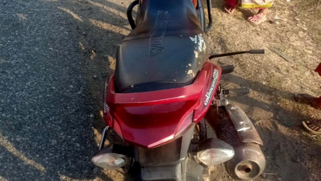 अटका के पास सडक दुर्घटना में एक व्यक्ति हुआ घायल 