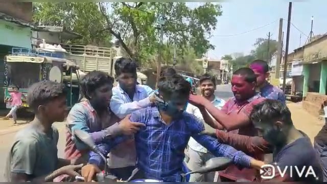 गांडेय में हर्षोल्लास एवं धूमधाम से मनाया गया होली