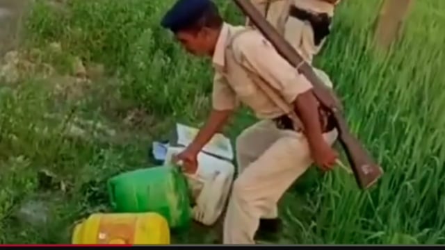 मेजरगंज में मध निषेधकी टीम ने चलाया अभियान