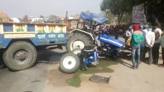 जालौन:यूपी सरकार के उपमुख्यमंत्री केशव प्रसाद मौर्या के बेटे की कार हुई दुर्घटनाग्रस्त