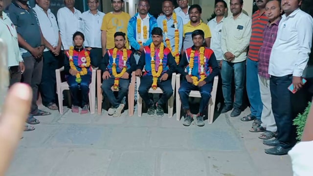 पालम शहरातील ममता विद्यालयात राष्ट्रीय टेनिस व्हॉलीबॉल स्पर्धेत राष्ट्रीय पातळीवर निवड झालेल्यांच्या सत्कार करण्यात आला 