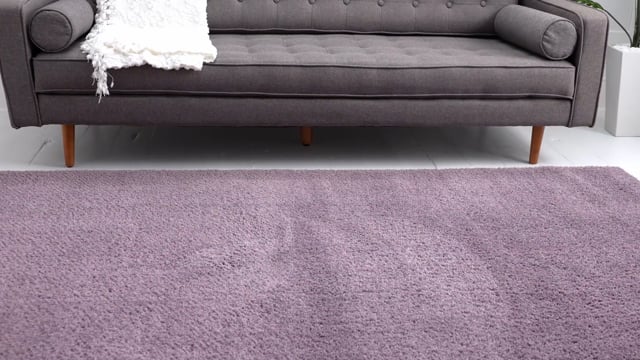Mauve 9' x 12' 2 Solid Shag Rug | Rugs.com