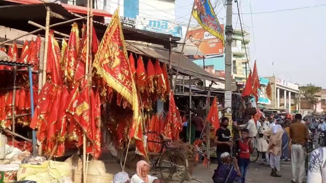 दो वर्षों के बाद रामनवमी पर्व में हसपुरा बाजार की रौनक लौटी