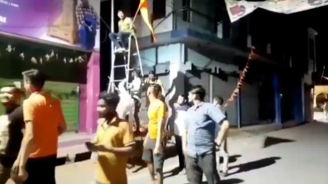 कोंच:-रामनवमी शोभायात्रा को लेकर नगर को भगवामय करने में जुटे रामभक्त