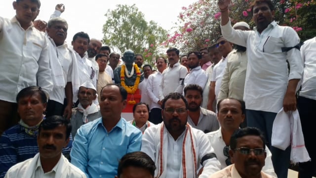 शरद पवारयांच्या घरावर झालेल्या निषेधार्थ राष्ट्रवादी काँग्रेस पक्षाचे आंदोलन