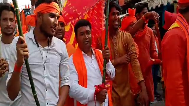 रामनवमी के मौके पर हिलसा में निकाली गई भव्य शोभायात्रा,गूंजे जय श्री राम के नारे