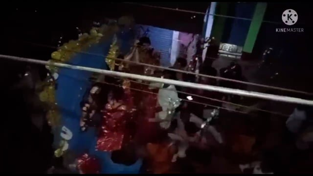 बुधवार देर रात्री मां दुर्गा की प्रतिमा विसर्जित