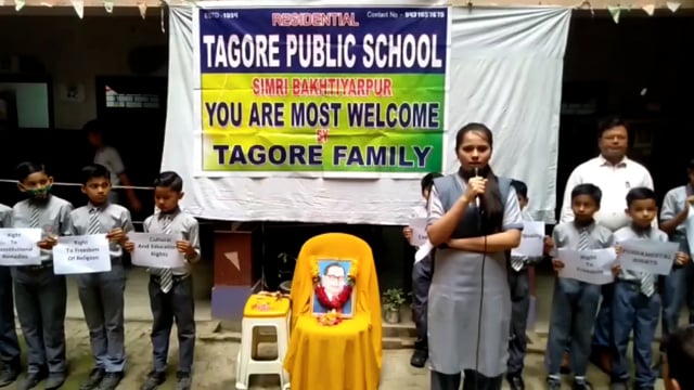 सिमरी बख्तियारपुर नगर परिषद के टैगोर पब्लिक स्कूल में भीम राव अंबेडकर का जयंती मनाया गया