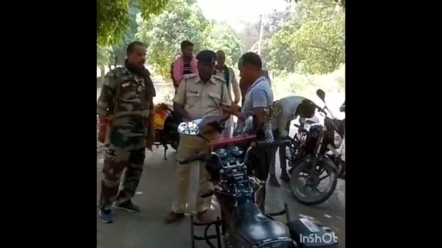 लखीसराय जिले के मानिकपुर पुलिस ने चलाया सघन वाहन जांच अभियान वसूली गई एक हजार रुपए की राशि 