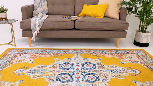 B Sign Rug Yellow ¥ellow Bucks イエローバックス yellow bucks