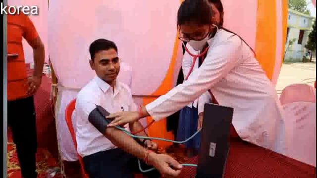 स्वास्थ्य शिविर में 1065 लोगों ने जांच कराया