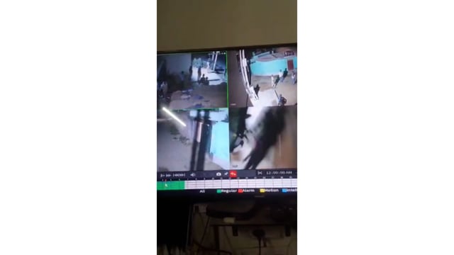 छापेमारी के दौरान तोड़फोड़ का वीडियो वायरल