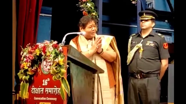 राजनांदगांव/इंदिरा कला संगीत विश्वविद्यालय के 16 वें दीक्षाँत समारोह में राज्यपाल ने की शिरकत