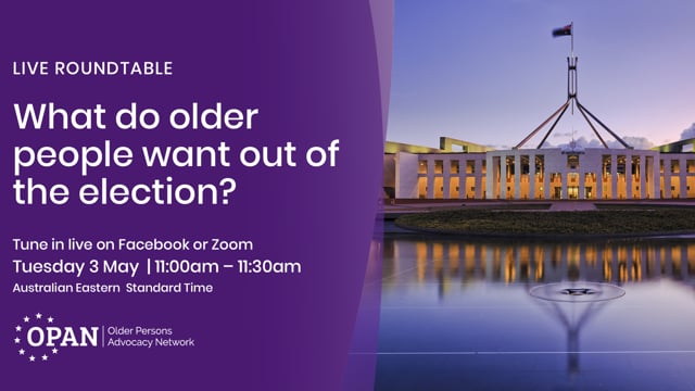 What do older people want out of the election? Roundtable
