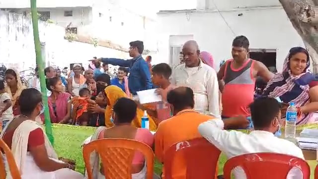 सबलपुर में स्वास्थ्य जांच शिविर का हुआ आयोजन। 